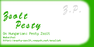 zsolt pesty business card